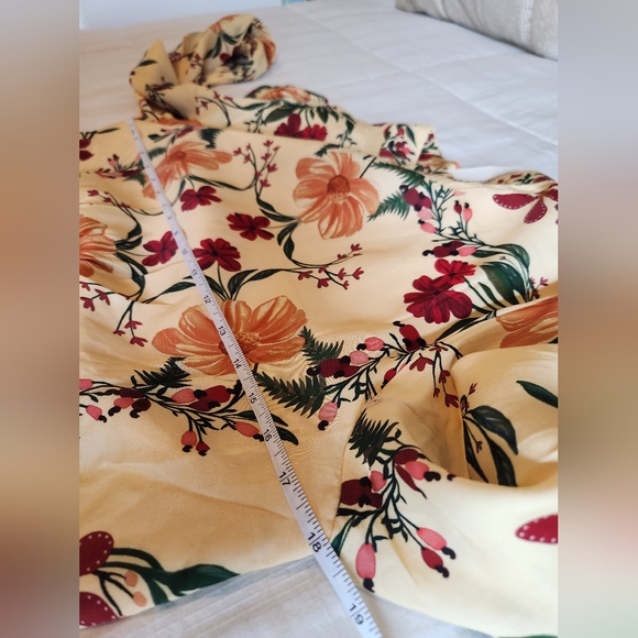 !!! Sale !! No Offer!! Farm Rio x Anthropologie Long-Sleeve Cutout Maxi Dress - Picture 16 of 17